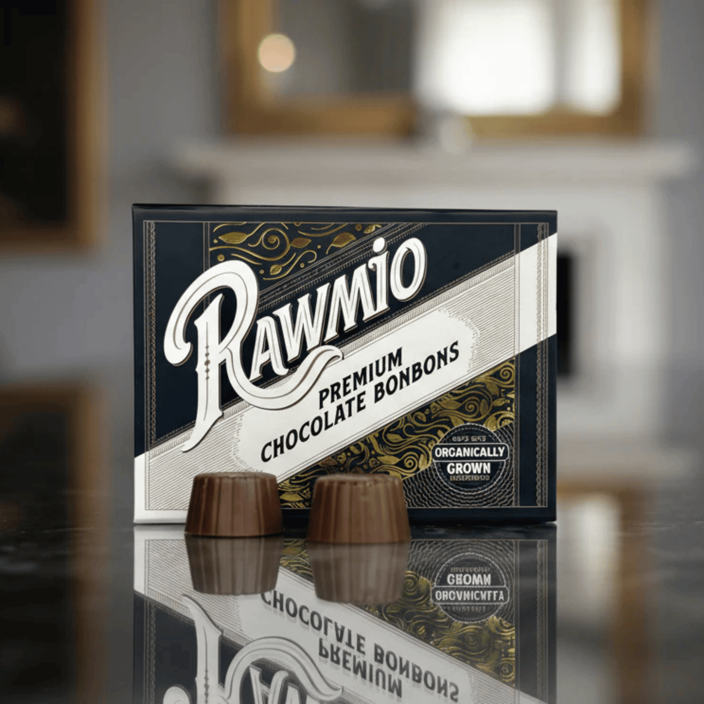 Alternate Image of Premium Chocolate Bonbons, brown chocolate box