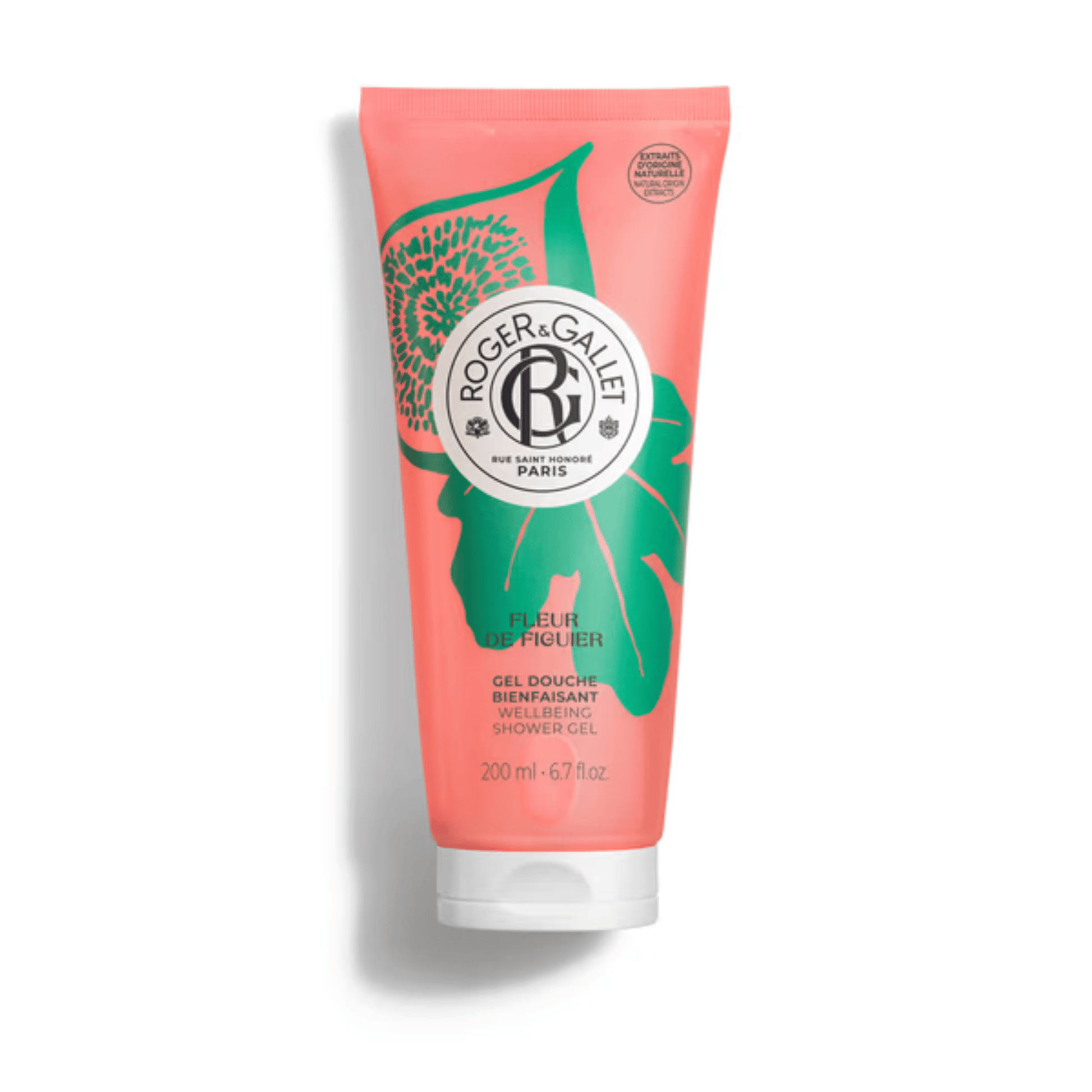 Primary Image of Fleur De Figuier Wellbeing Shower Gel, peach shower gel tube