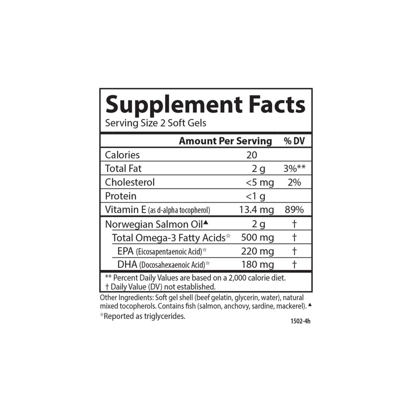 Carlson Salmon Oil (180 count) #8007