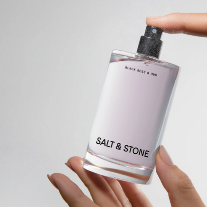 alternate image of salt and stone black rose and oud body spray