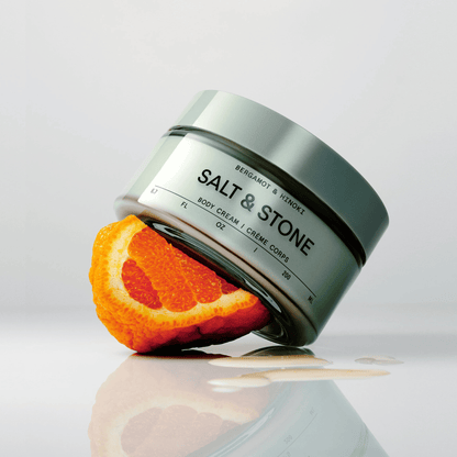 Alternate Image of Bergamot and Hinoki Body Cream, round glass jar of body cream