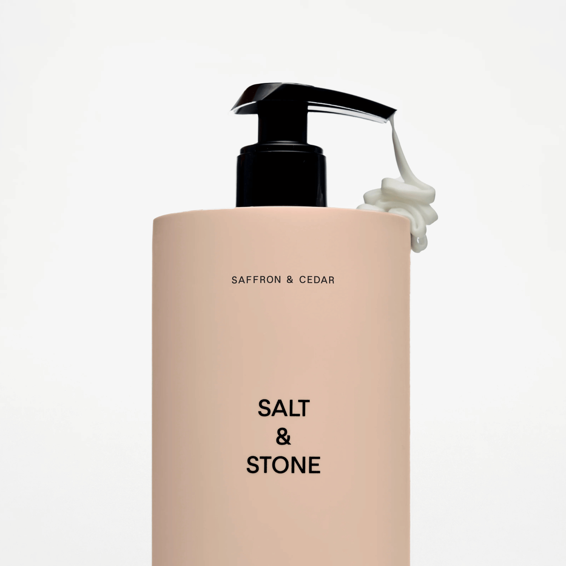 Alternate Image of Saffron and Cedar Body Lotion, round lotion bottle with pump