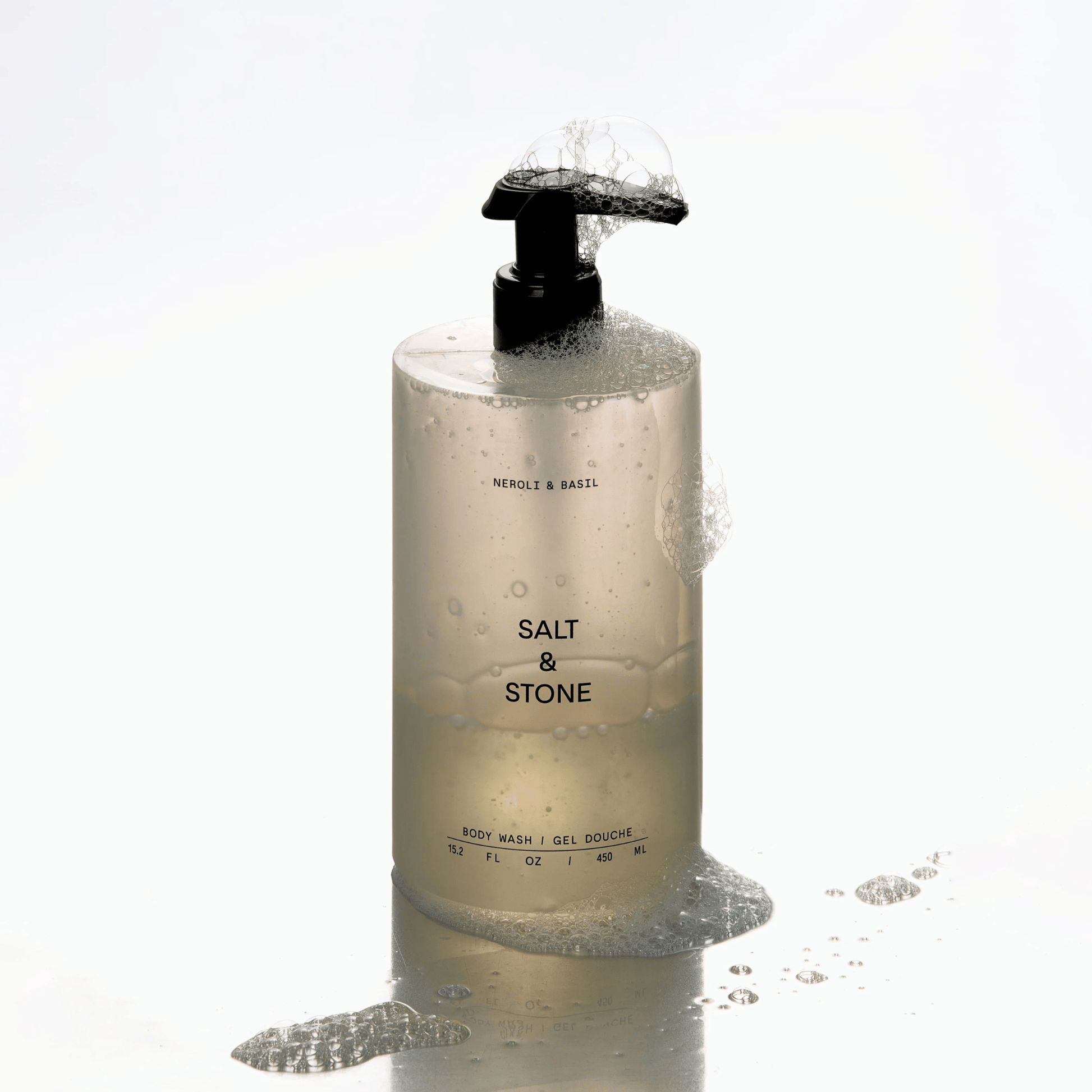 Alternate Image of Neroli and Basil Body Wash, round plastic bottle with pump
