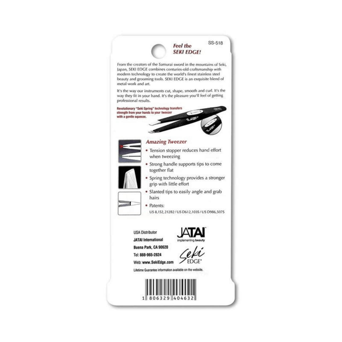 Alternate Image of Black Slant Tip Tweezers