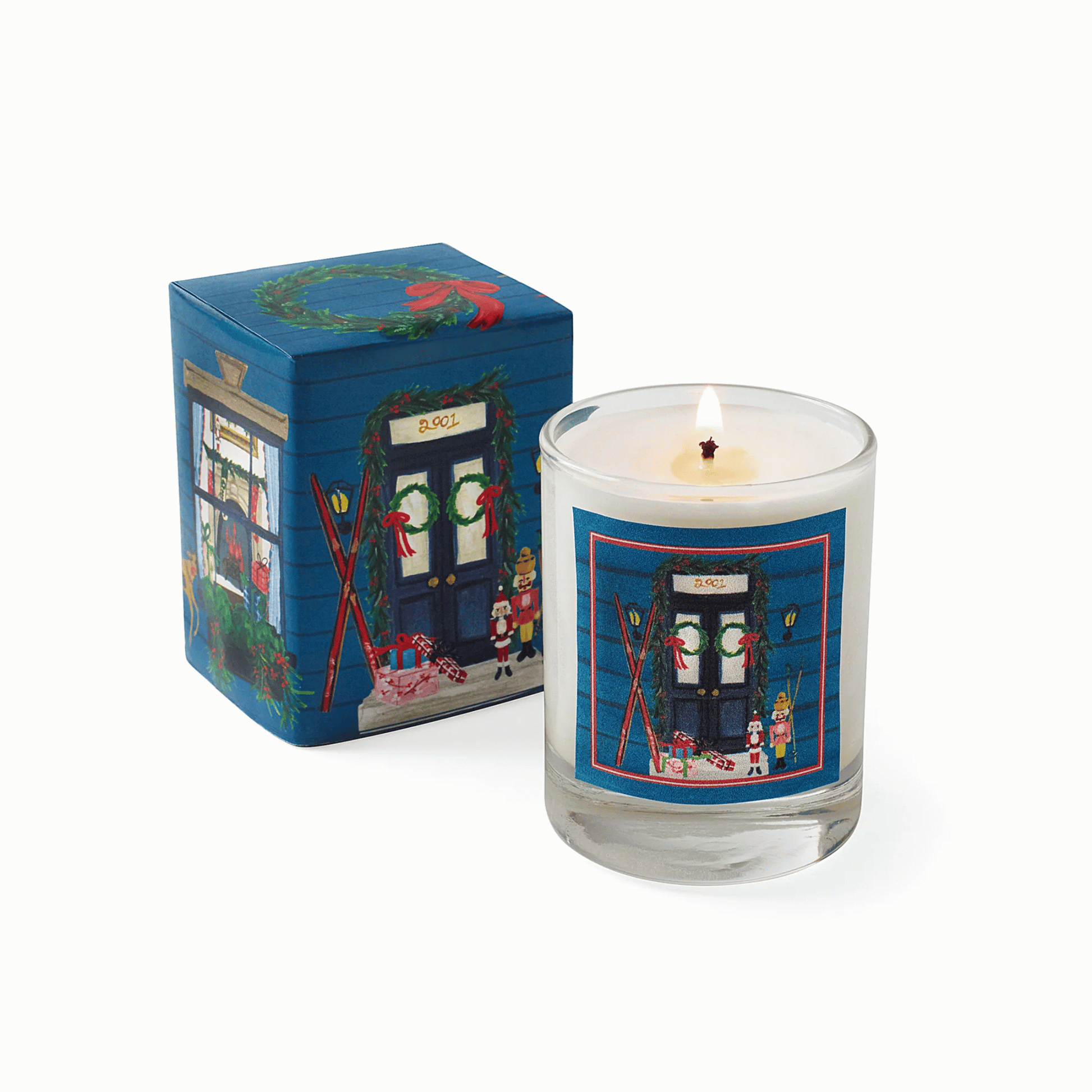 Primary Image of Home for the Holidays Roland Pine Votive Soy Glass Candle