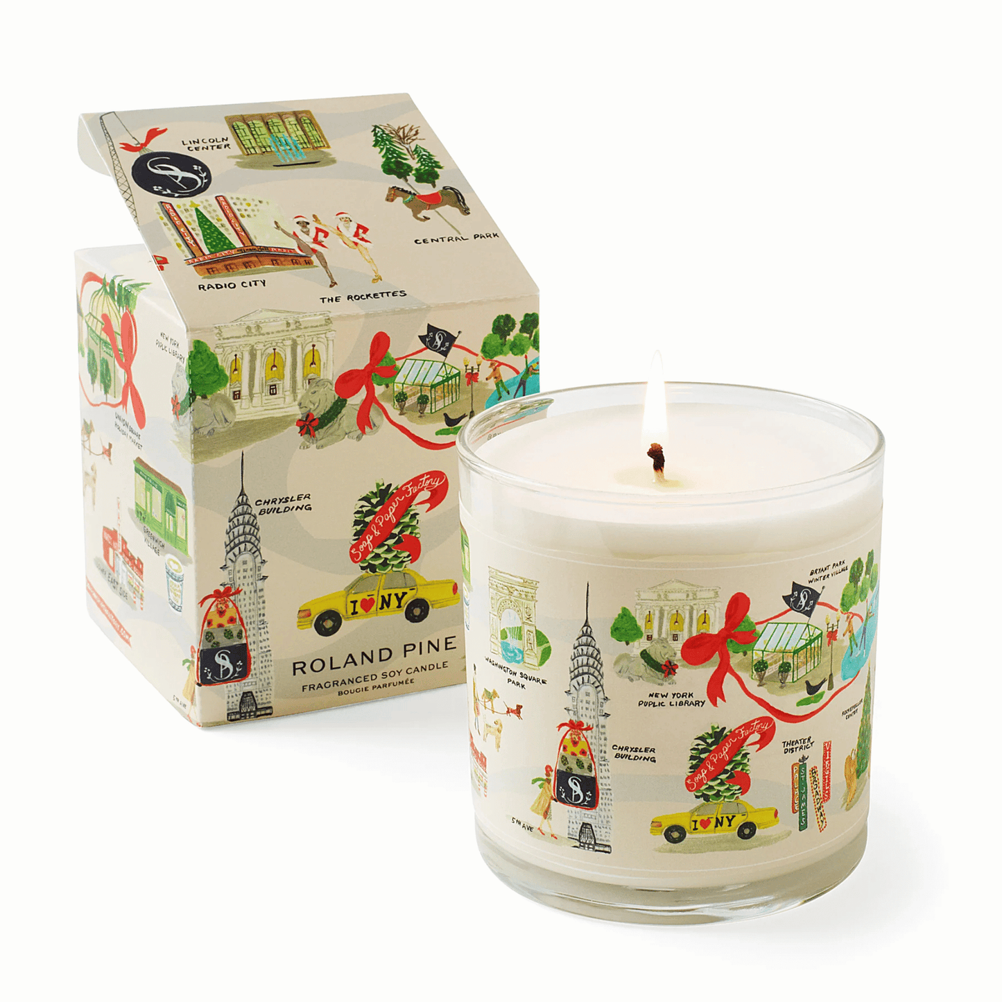 Alternate Image of Holiday in New York Roland Pine Glass Candle