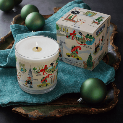 Alternate Image of Holiday in New York Roland Pine Glass Candle
