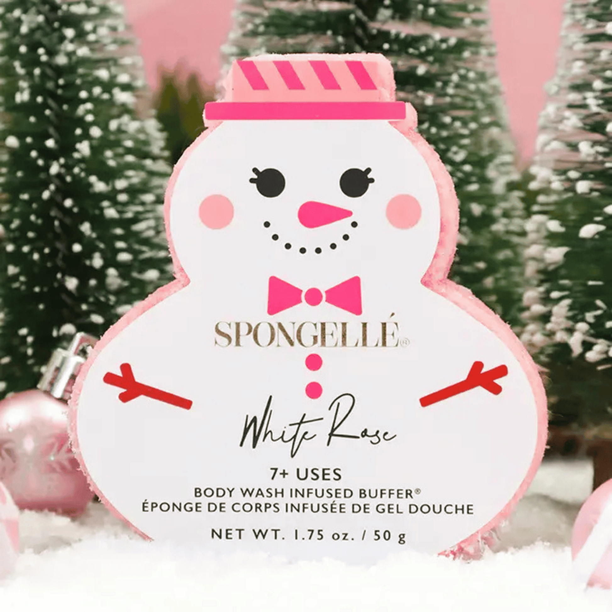 Alternate image of White Rose Scented Snowman Buffer