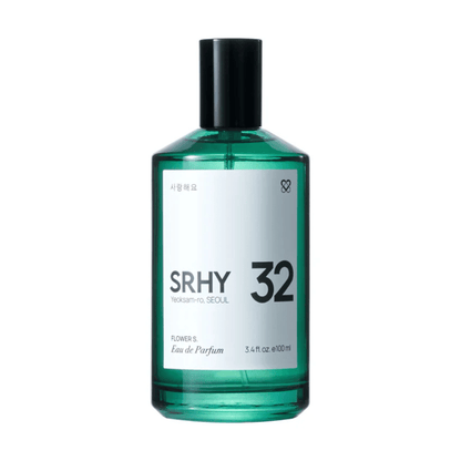 Primary Image of 32. Flower S. EDP, green perfume bottle with white label