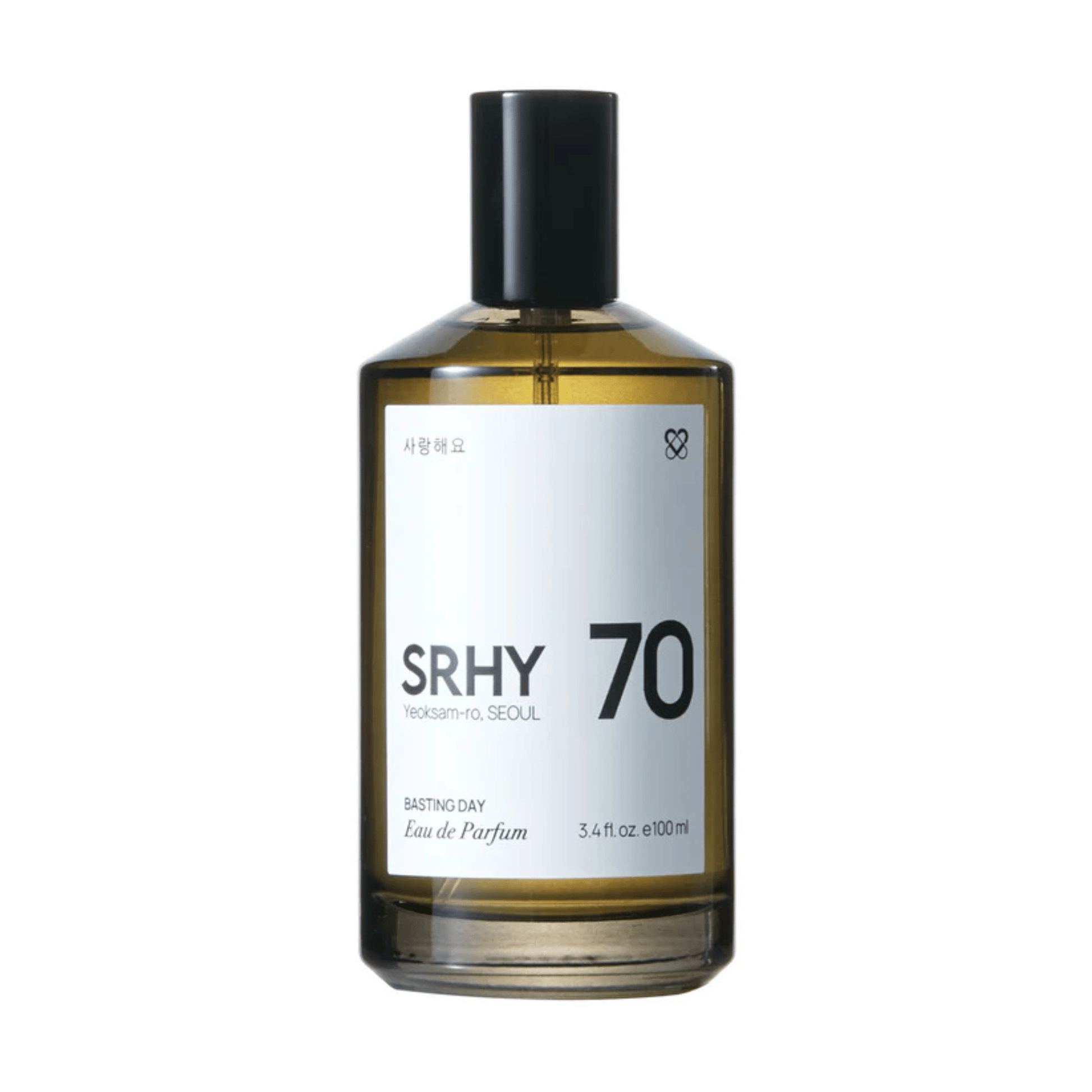 Primary Image of 70. Basting Day EDP, dark perfume bottle with white label