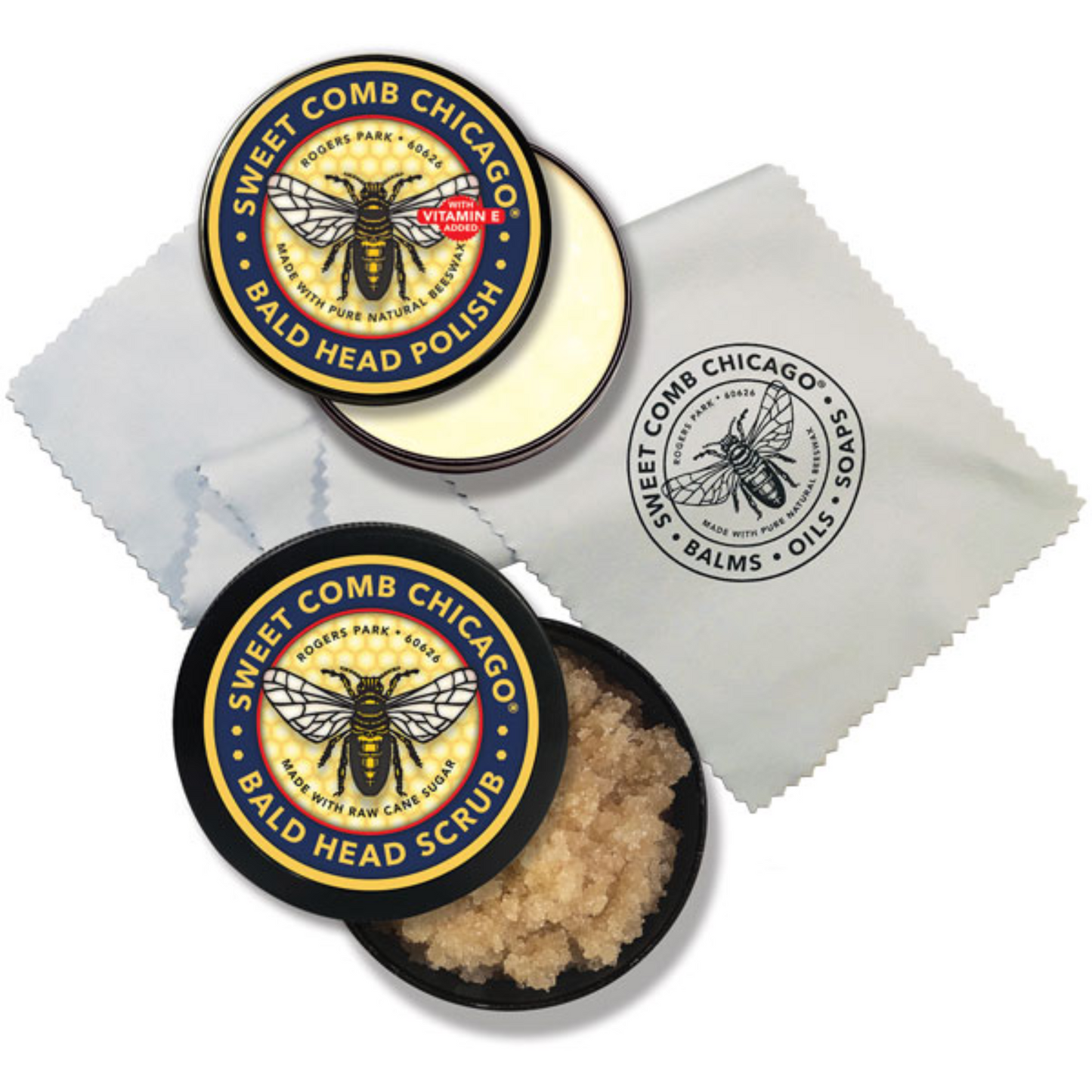 alternate image of sweet comb chicago bald head essential care set