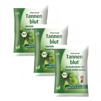 Primary Image of Tannenblut Filled Lozenges 3 Pack, green and white lozenge bags