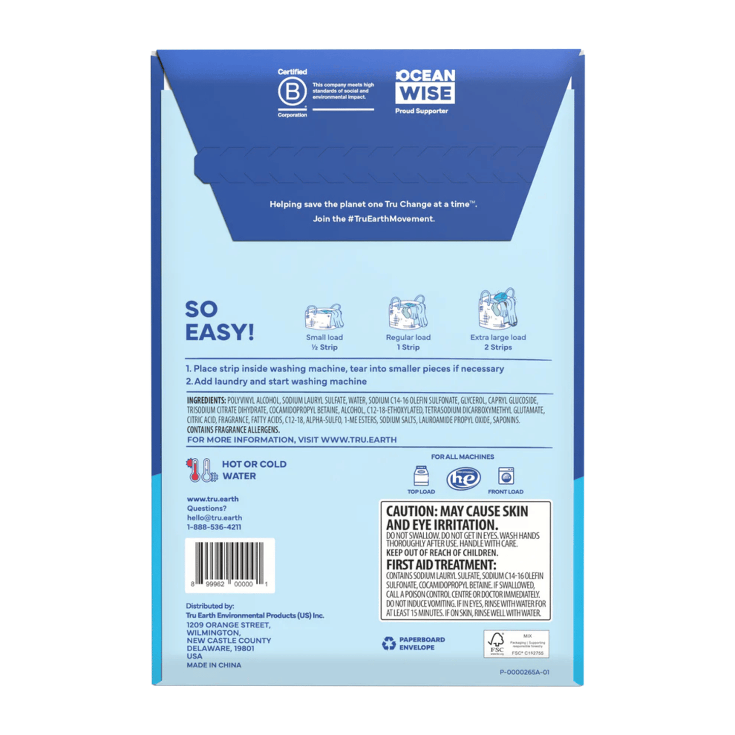 Alternate Image of Eco-strips Fresh Linen Laundry Detergent, paper sleeve for detergent strips