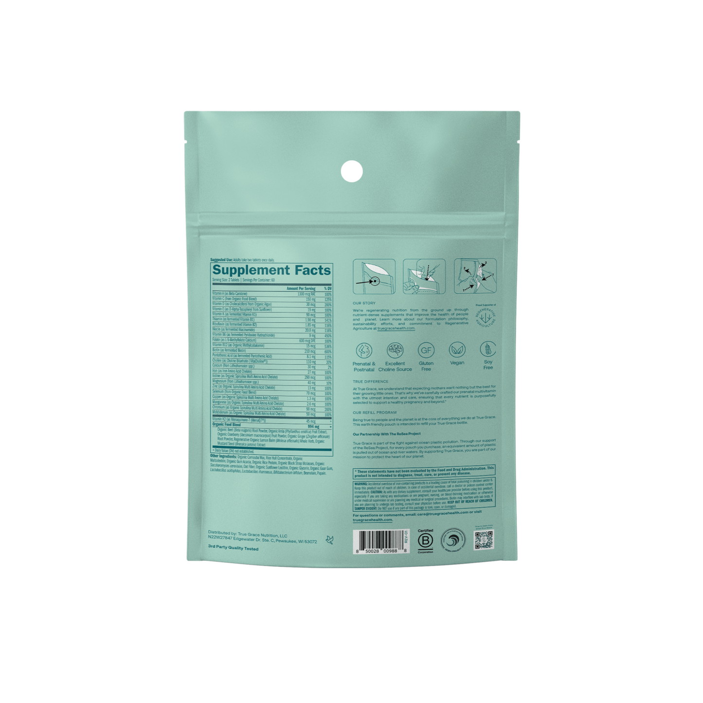 Alternate Image of Prenatal Multivitamin Refill Pouch