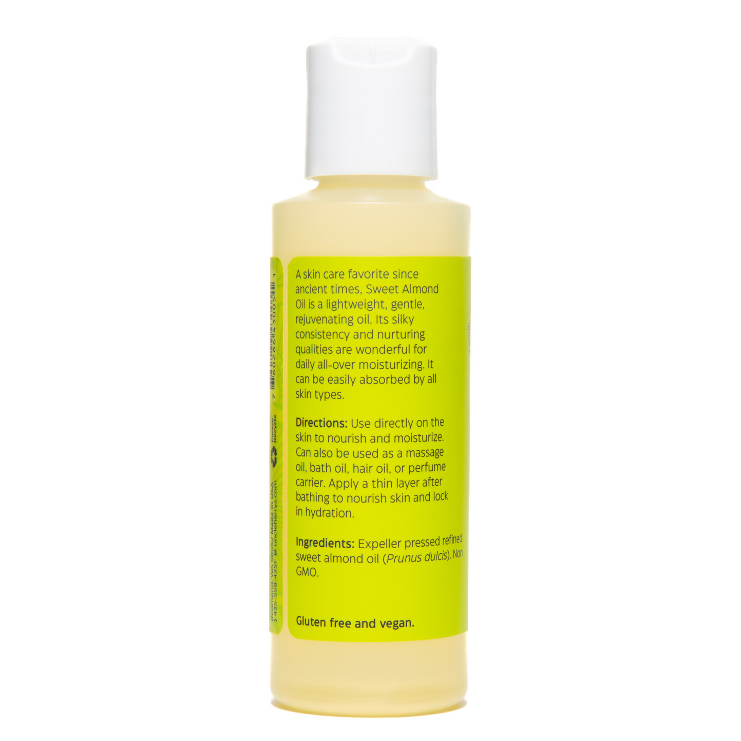 alternate image of uncle harry's almond oil 4oz