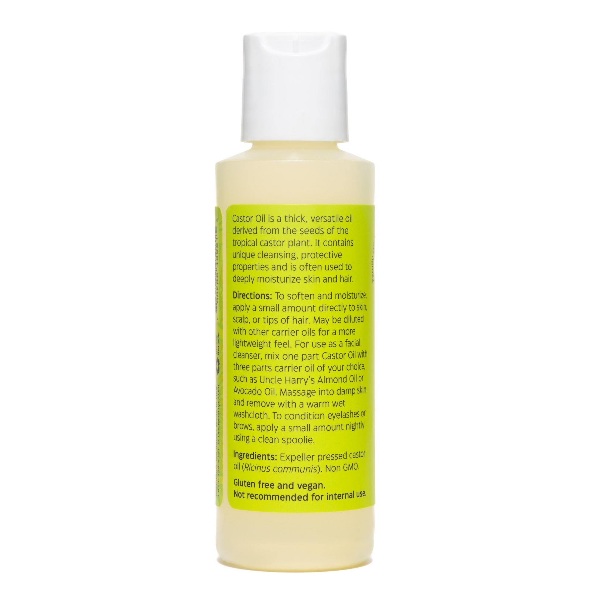 alternate image of uncle harry's castor oil 4oz