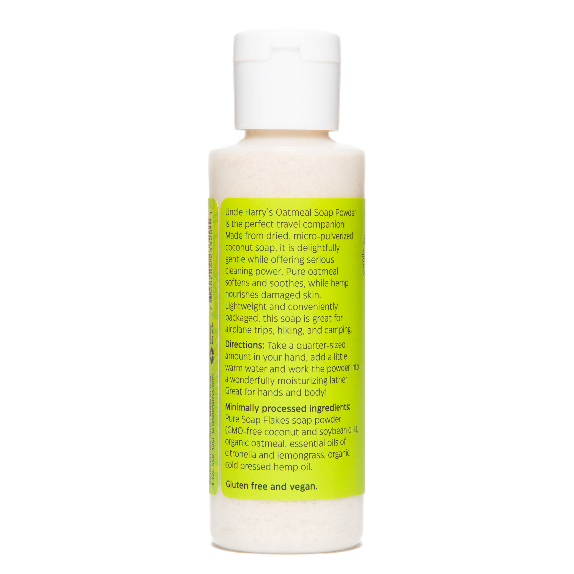 alternate image of uncle harry's citronella lemongrass soap powder