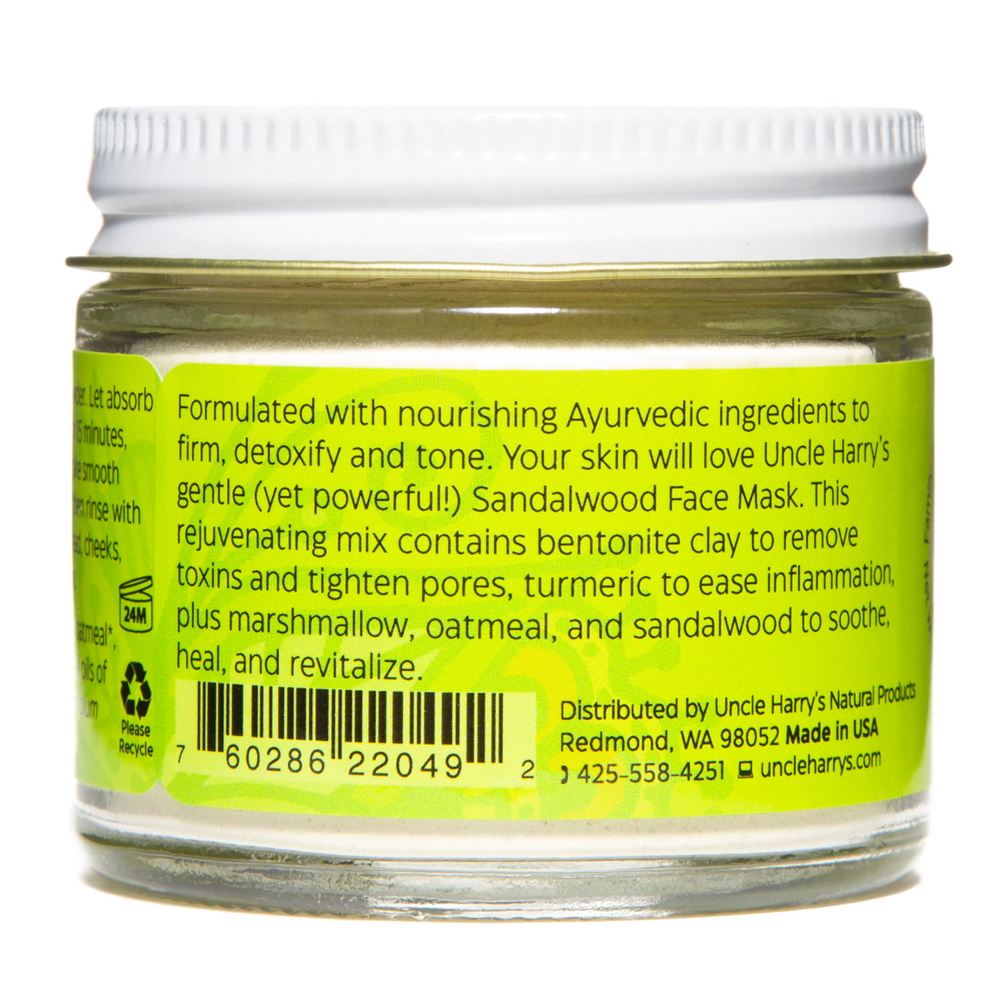 alternate image of uncle harry's sandalwood face mask