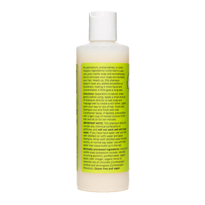 alternate image of uncle harry's citronella lemongrass shampoo