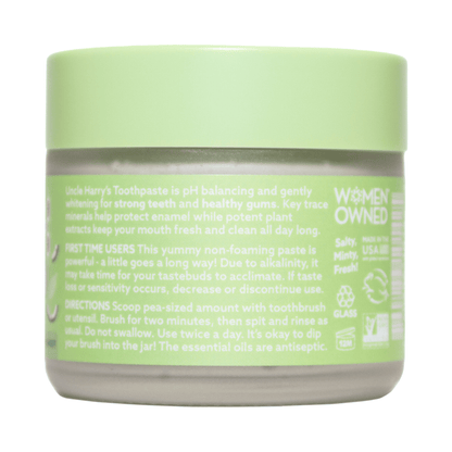 Alternate Image of Coco Cardamom Toothpaste, frosted jar with green lid and label