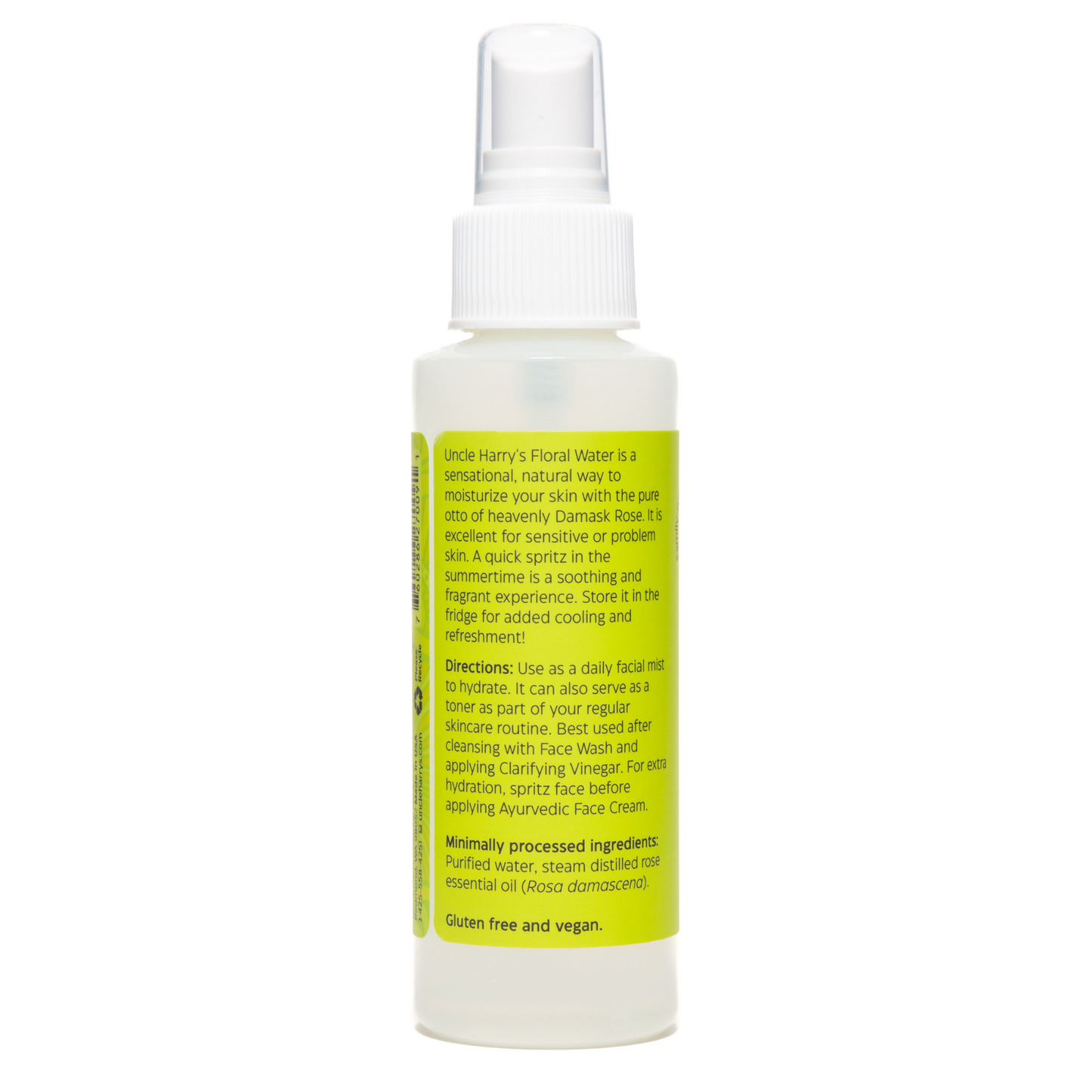 alternate image of uncle harry's damask rose floral water 4oz