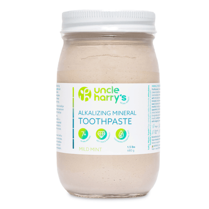 Primary Image of Mild Mint Toothpaste Jar, clear jar with white lid and label