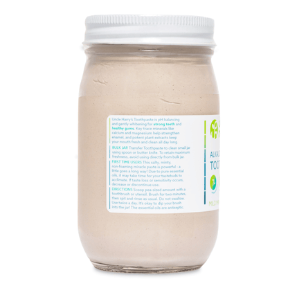 Alternate Image of Mild Mint Toothpaste Jar, clear jar with white lid and label