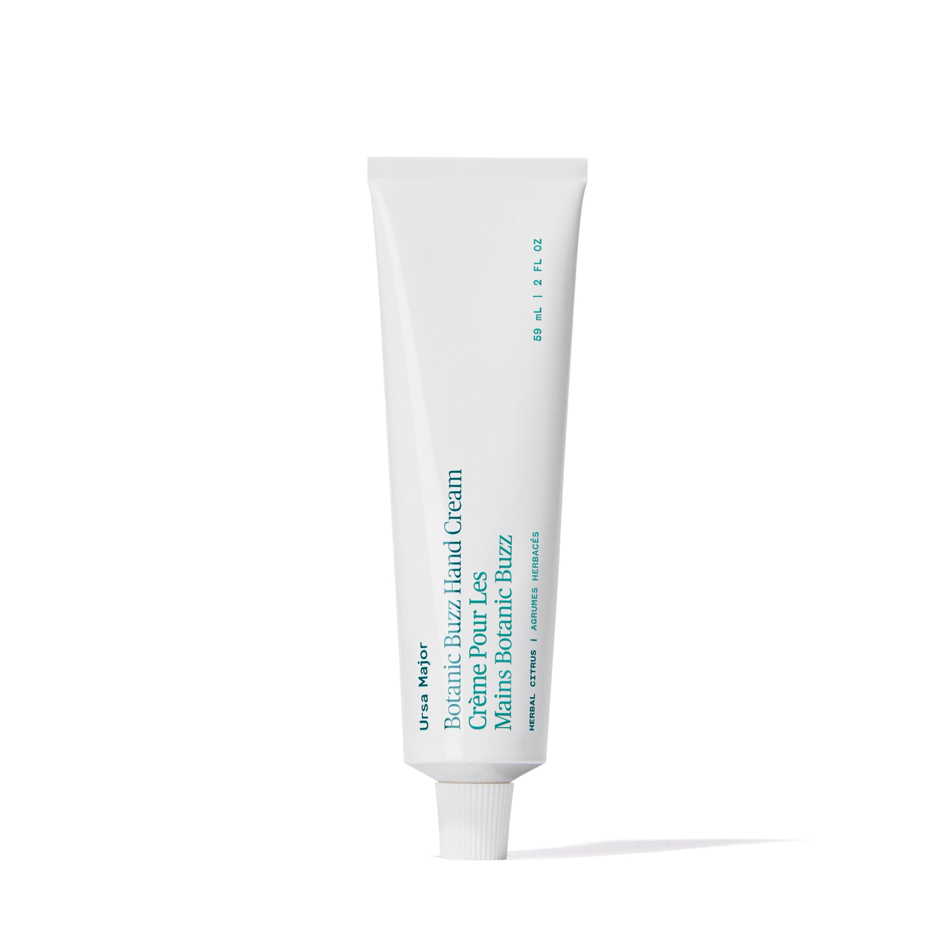 Primary Image of Botanic Buzz Hand Cream, hand cream in white metal tube