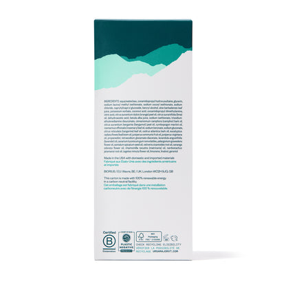 Alternate Image of Botanic Buzz Hand Wash, liquid soap in white metal bottle with pump box