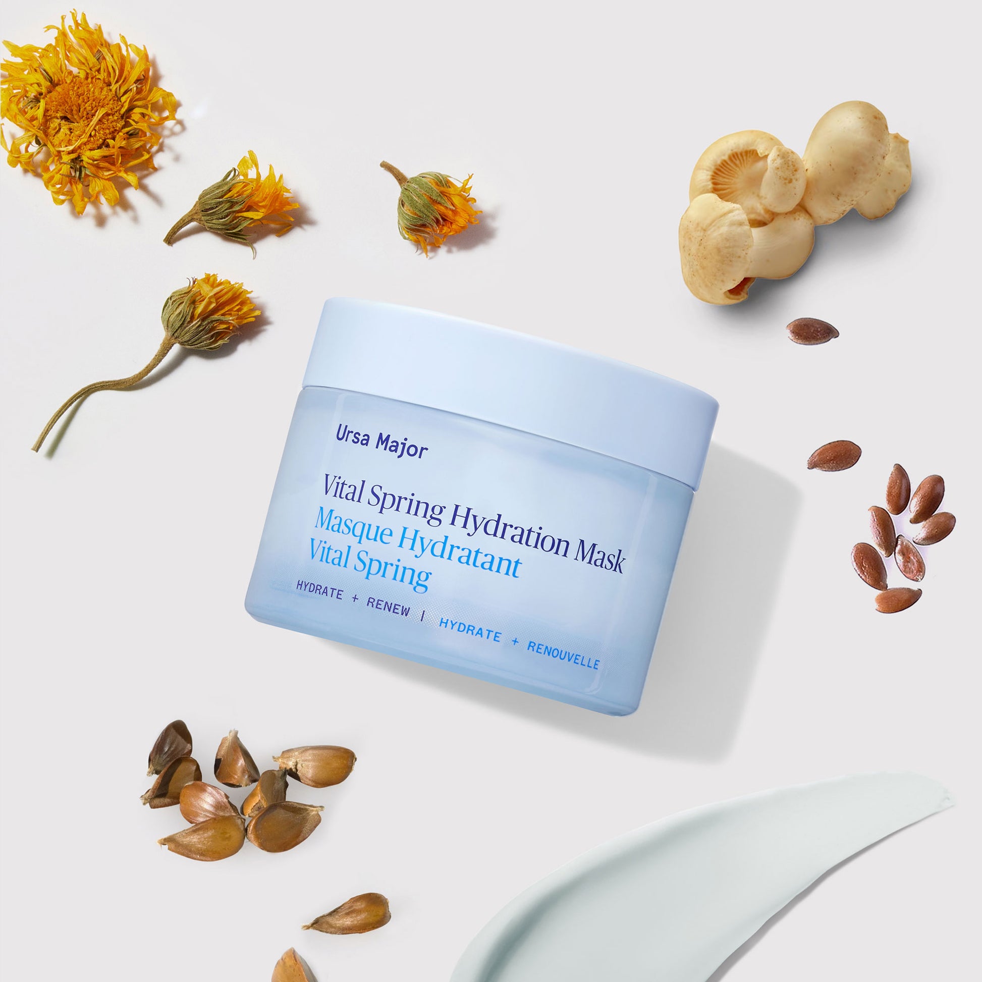 Alternate Image of Vital Spring Hydration Mask, light blue skincare jar