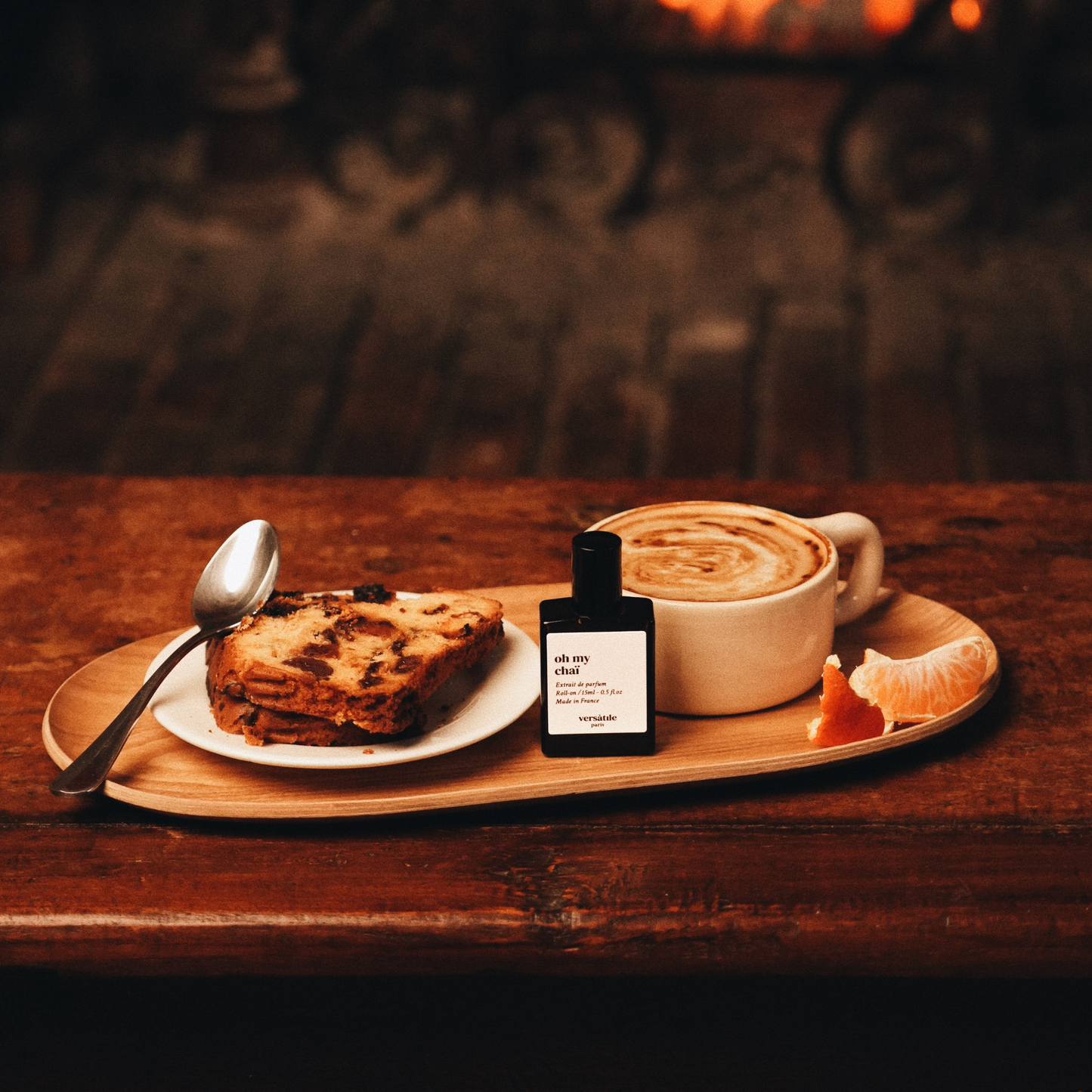 Alternate Image of Oh My Chai Extrait de Parfum Roll-On, dark perfume bottle with food