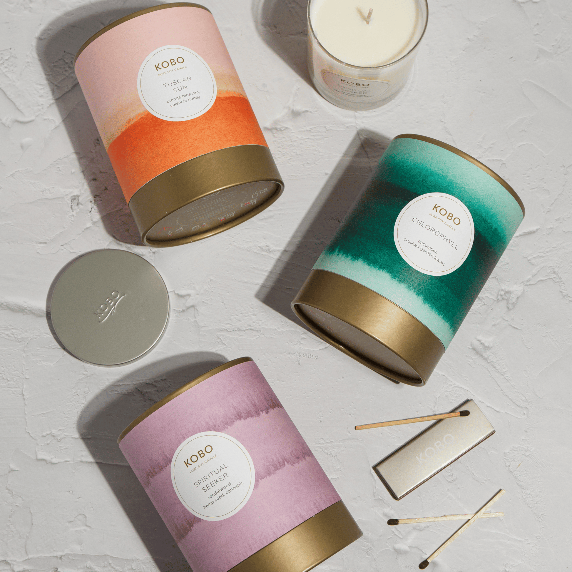Alternate Image of Alternate Image of Watercolor Chlorophyll Candle