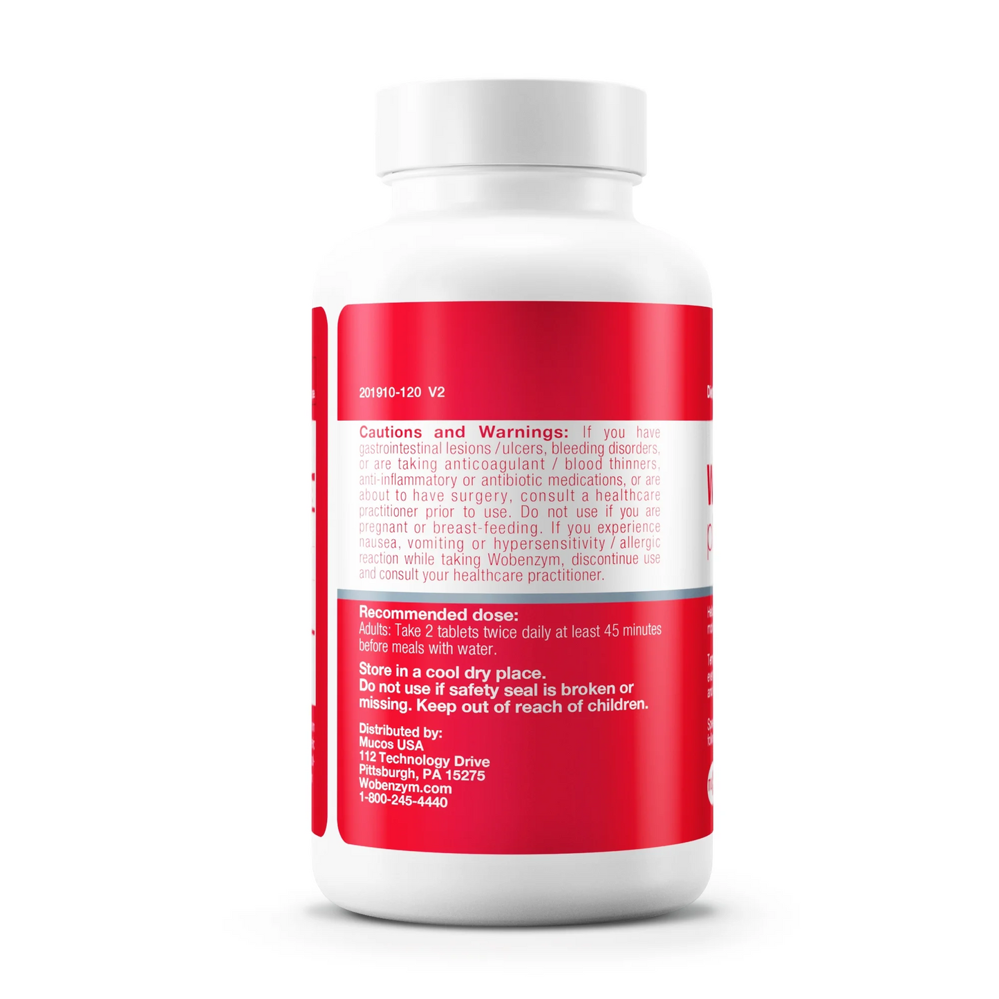 alternate image of wobenzym plus tablets 120ct
