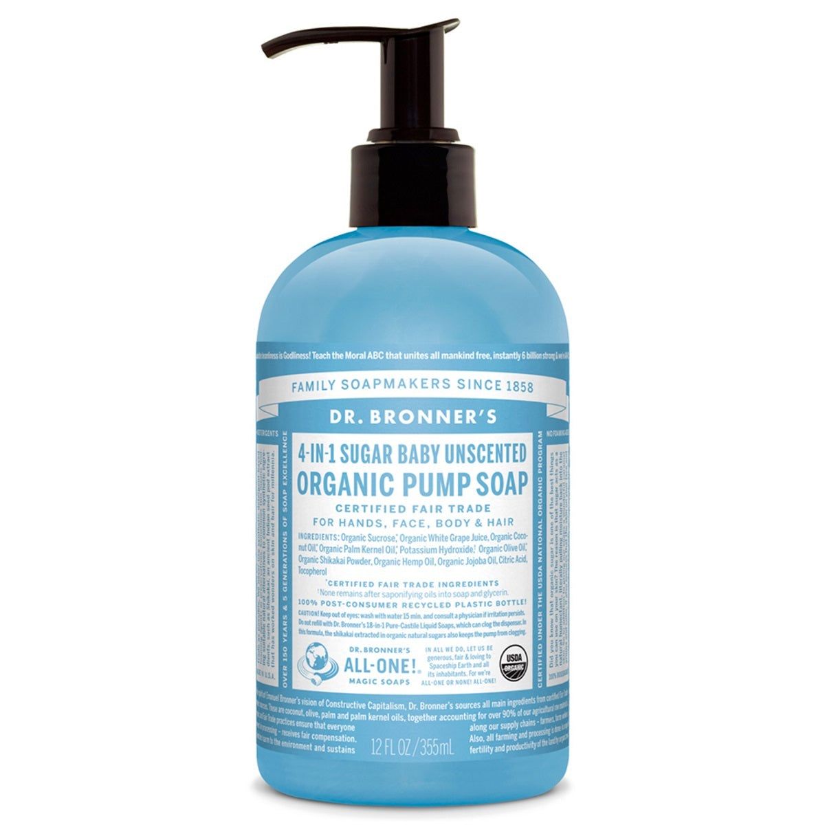 Primary image of Sugar Baby Unscented Organic Pump Soap