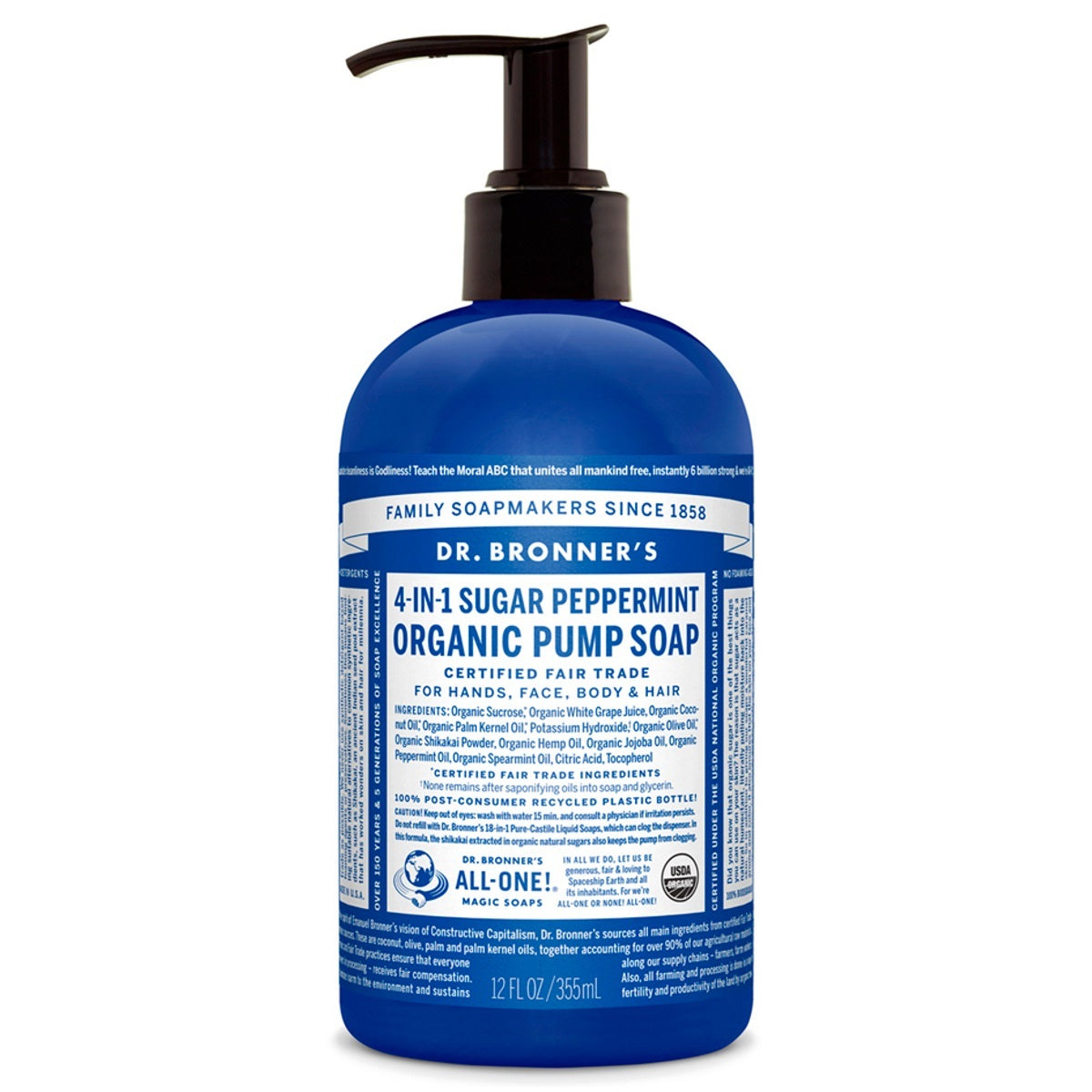 Primary image of Sugar Peppermint Organic Pump Soap