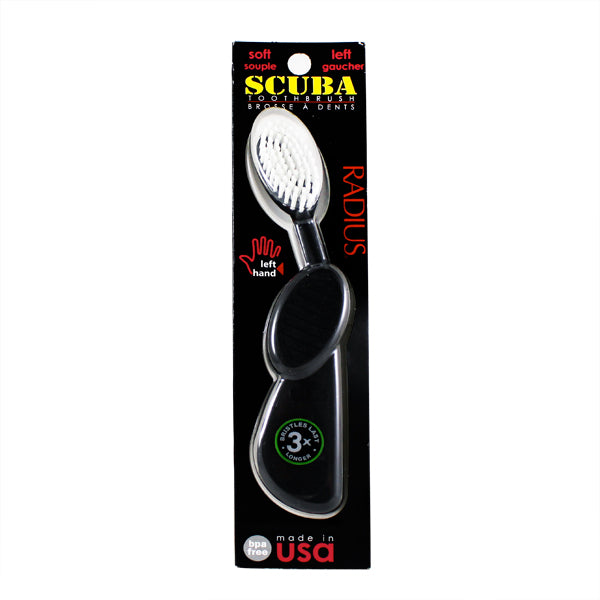 Primary image of Scuba Black and White Toothbrush -  Left Handed
