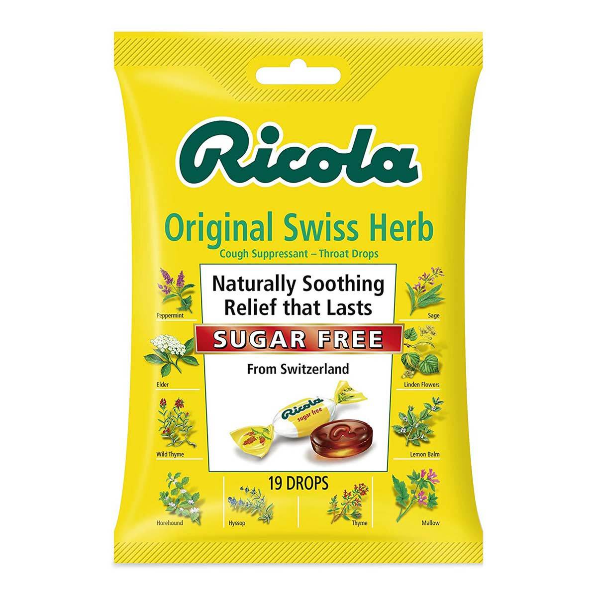 Primary image of Sugar-Free Original Swiss Herb Throat Drops