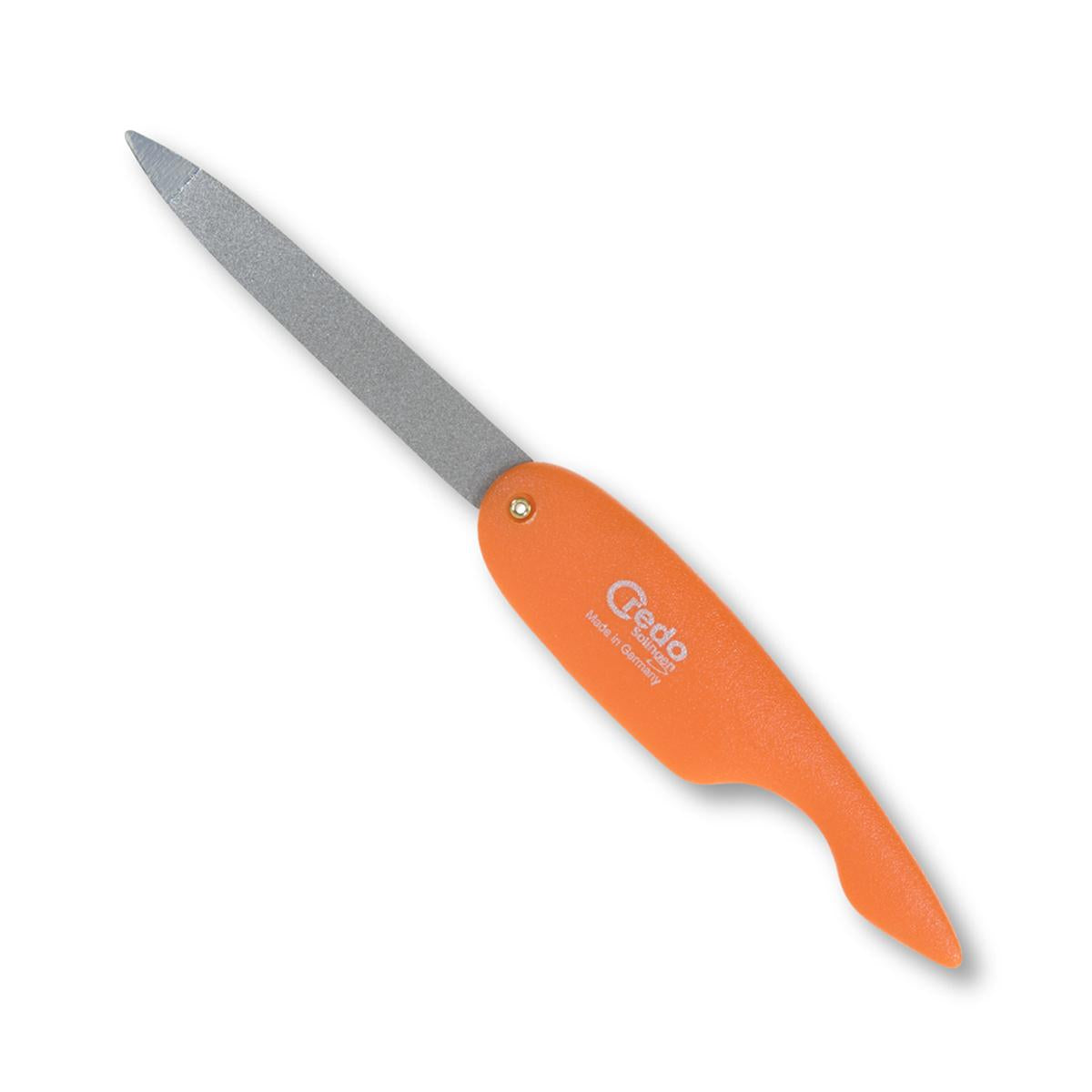 Primary image of Orange Pop Art Folding Sapphire Nail File