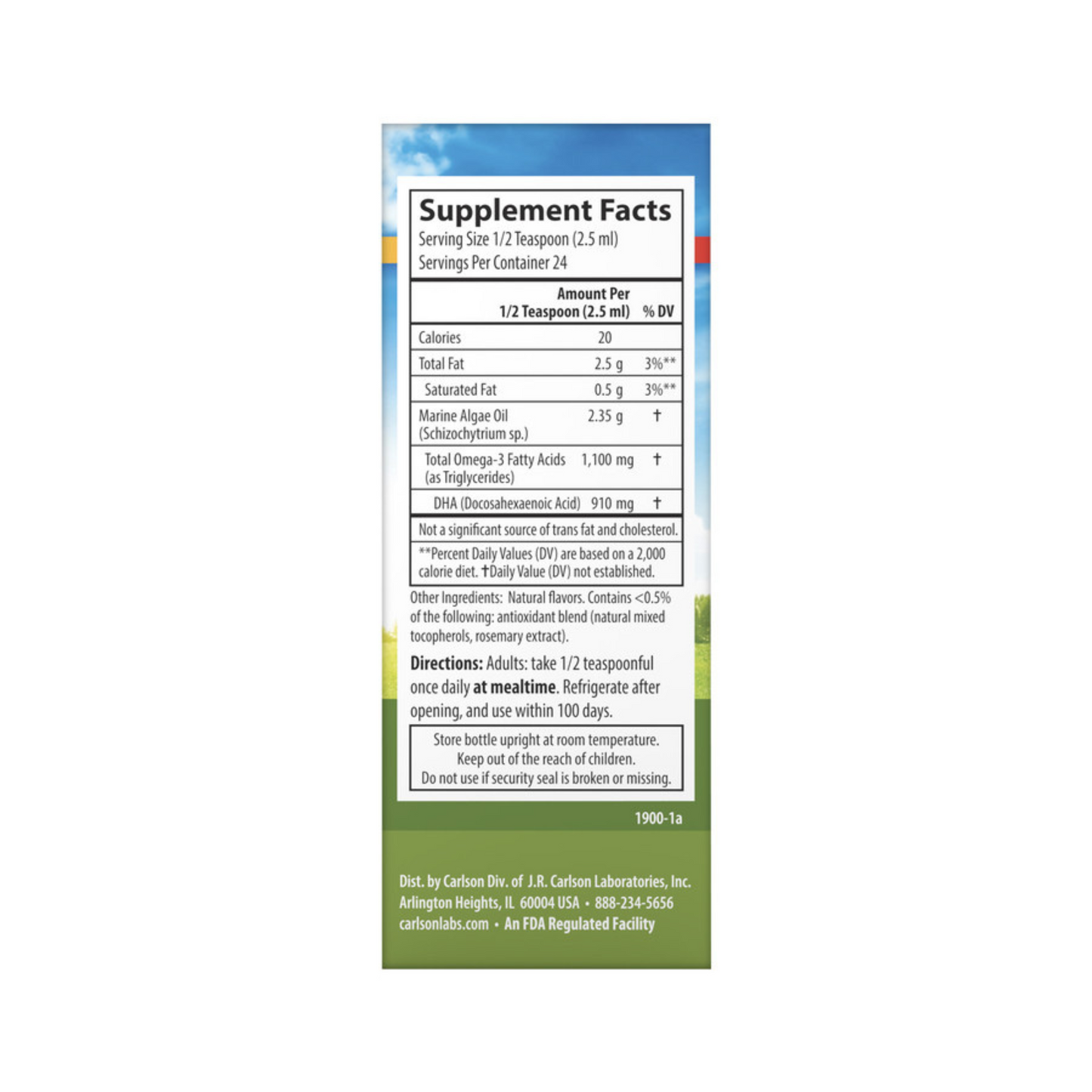 Carlson Vegetarian DHA 910mg (2 fl oz) #10086108