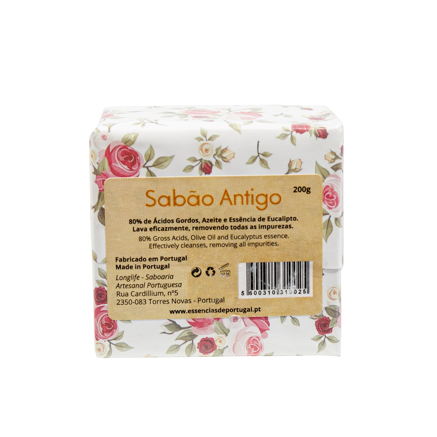 Essencias de Portugal Floral Olive Oil Soap (200 g) #10083980