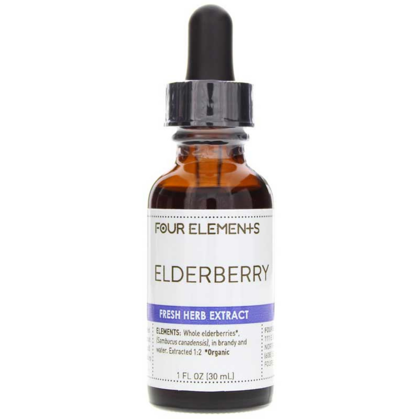 Primary Image of Four Elements Elderberry Tincture (1 fl oz)