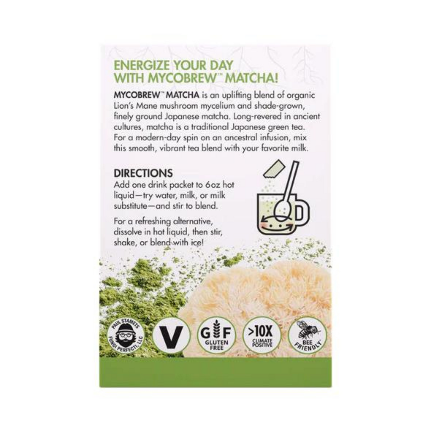 Host Defense MycoBrew Matcha Packets (10 count) #10085648