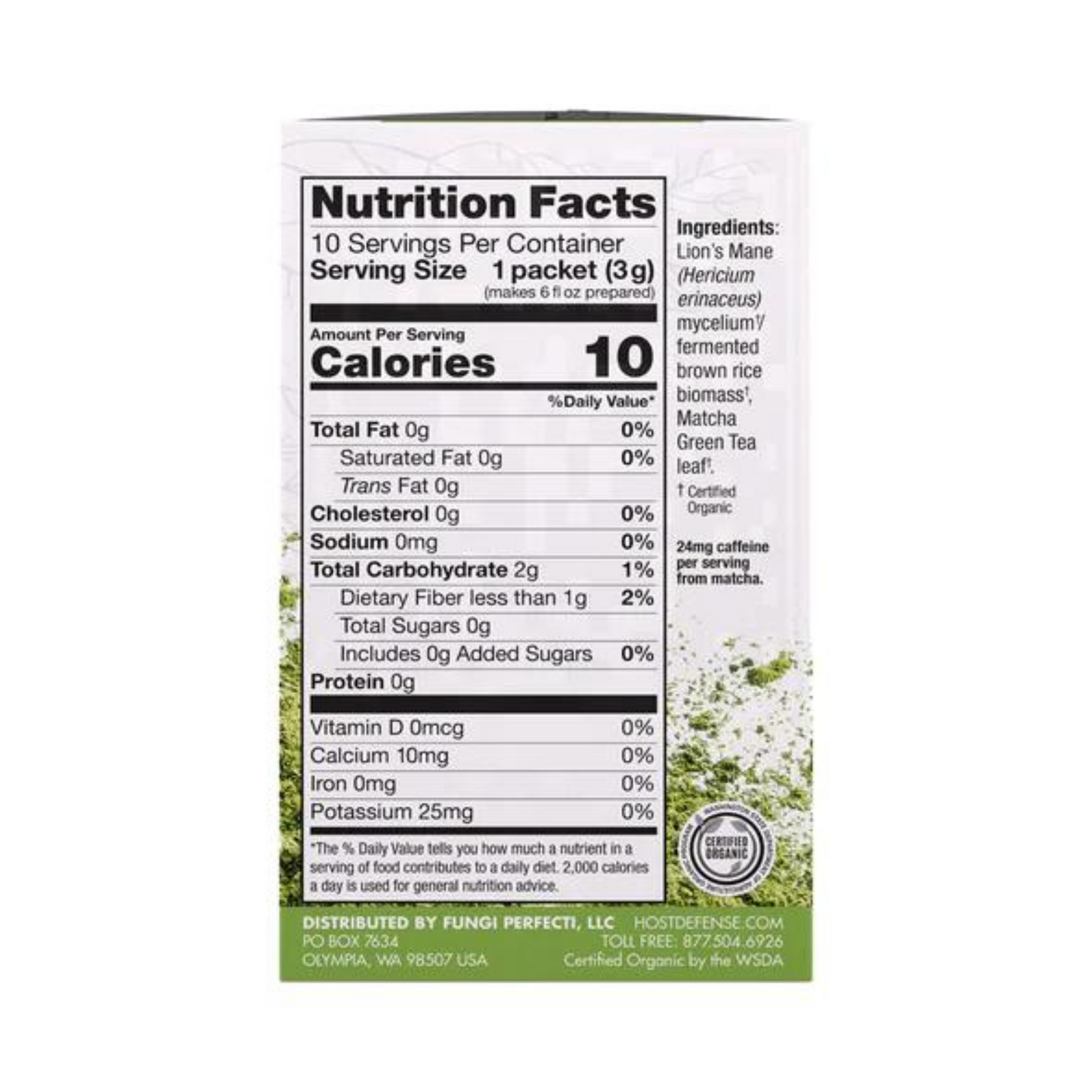 Host Defense MycoBrew Matcha Packets (10 count) #10085648