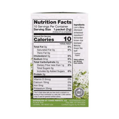 Host Defense MycoBrew Matcha Packets (10 count) #10085648