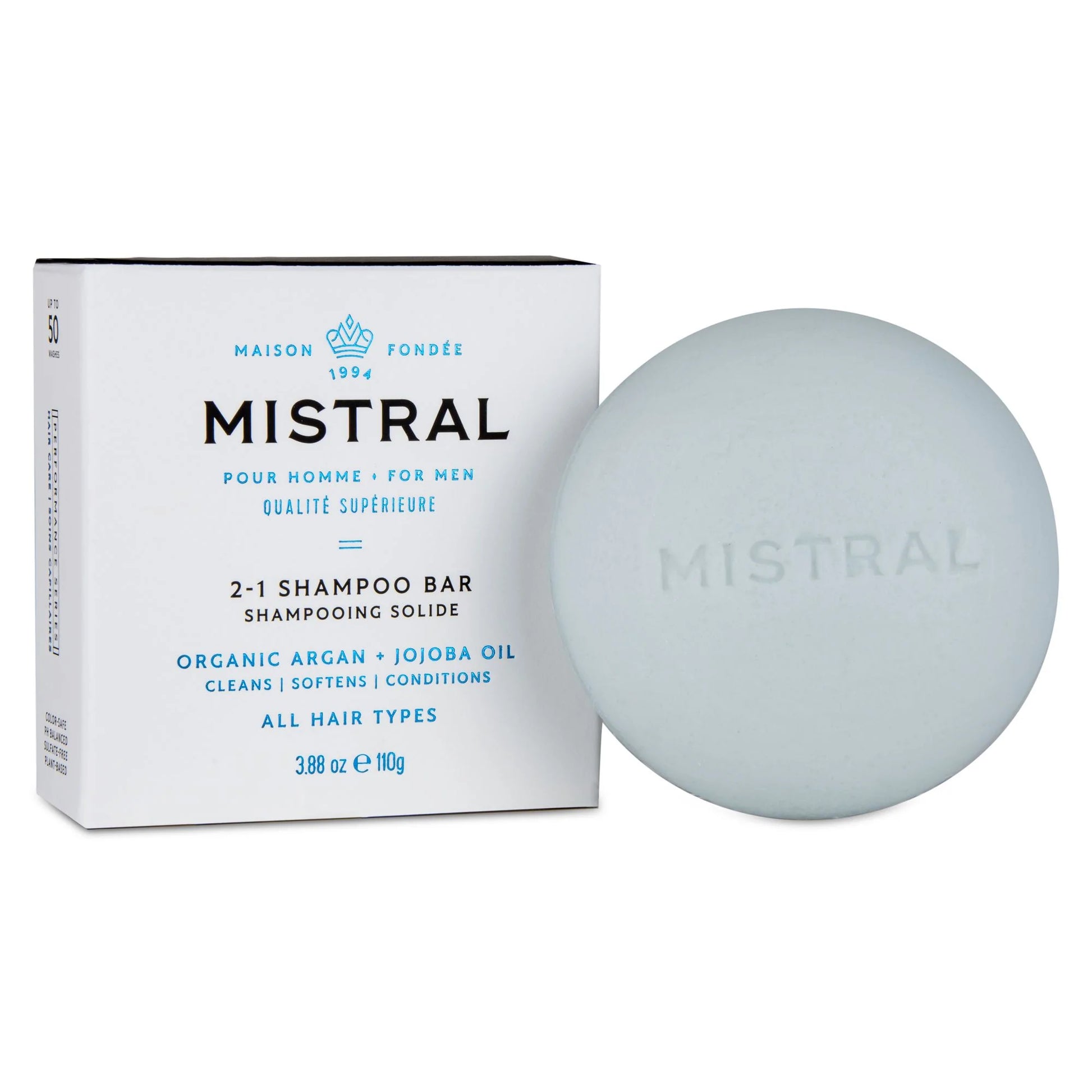 Primary Image of Mistral 2-1 Shampoo Bar (3.88 oz)