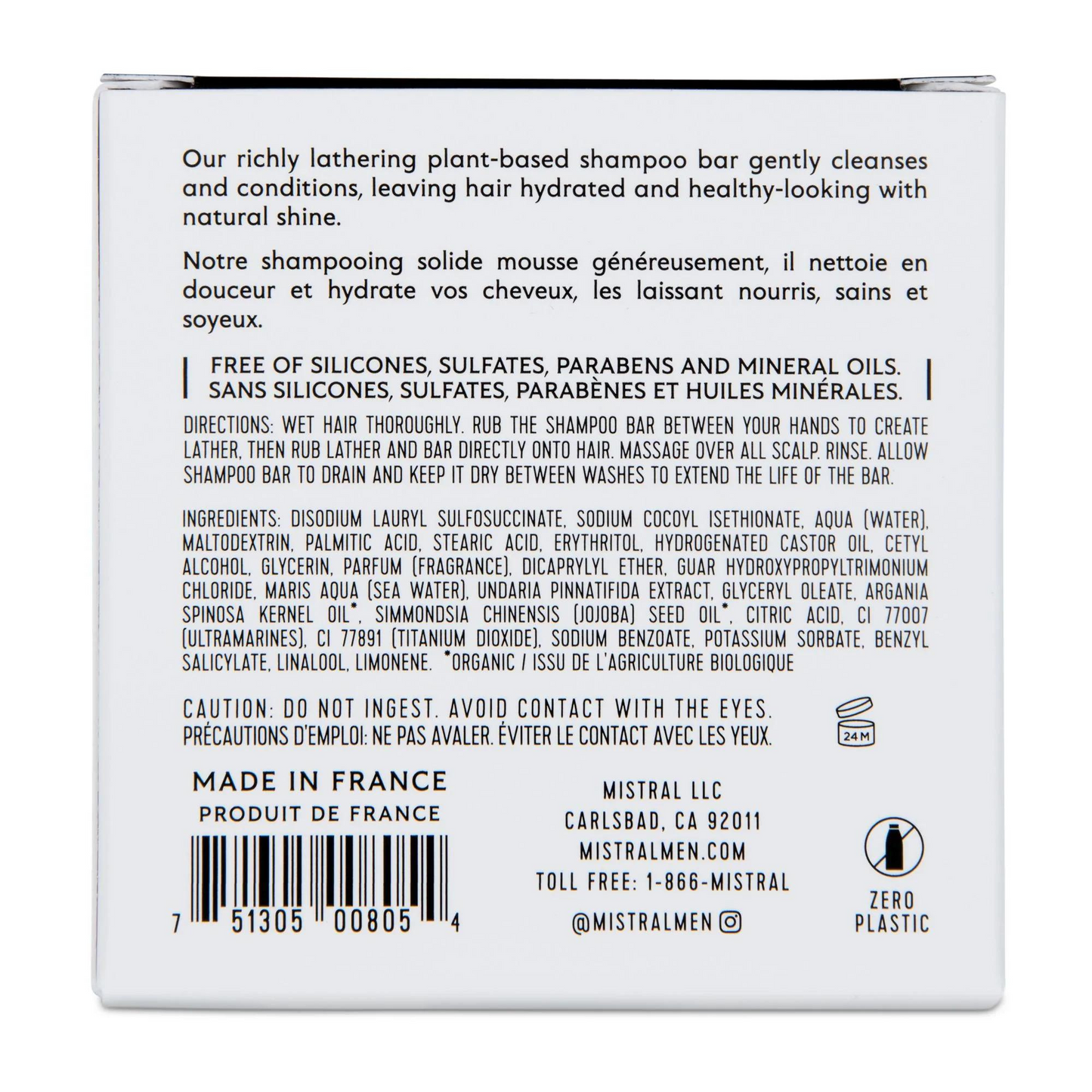 Mistral 2-1 Shampoo Bar (3.88 oz) #10085338