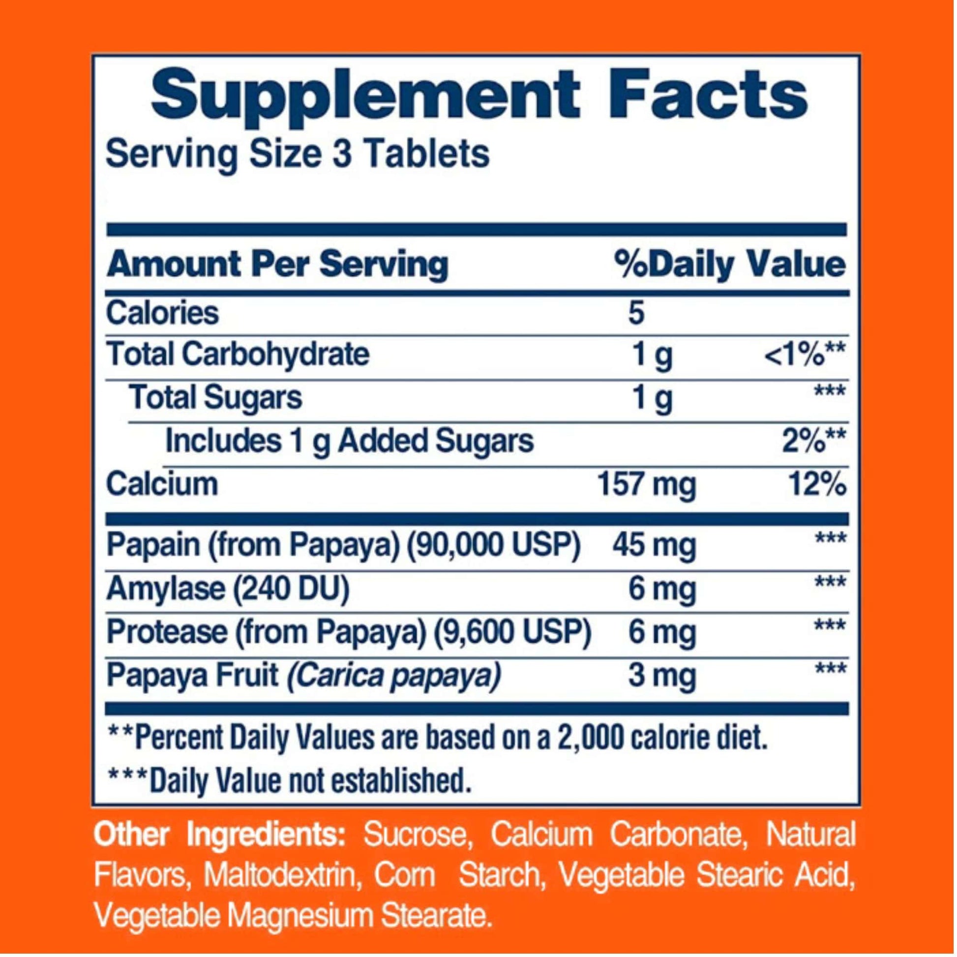 Alternate Image of Image of Original Papaya Enzyme Tables
