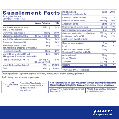 Pure Encapsulations O.N.E. Multivitamin Capsules (120 count) #10085816