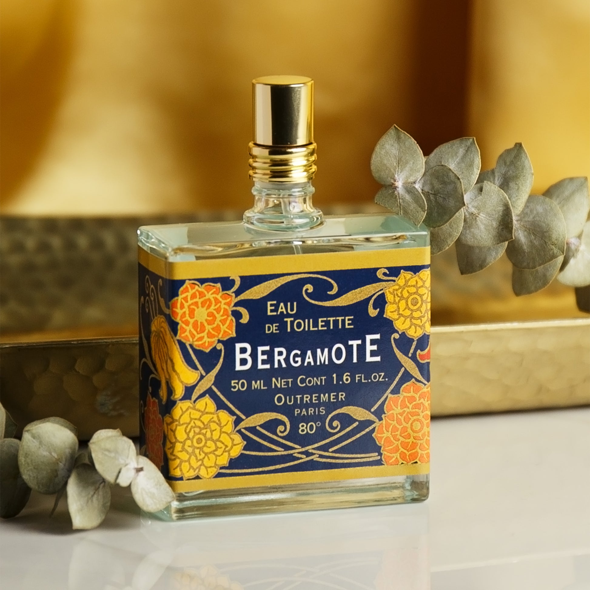 Alternate Image of Bergamote Eau de Toilette, square perfume bottle with illustrated label