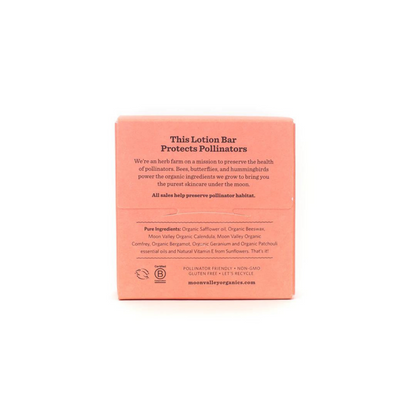 Moon Valley Organics Bergamot Geranium Herbal Lotion Bar (1.9 oz) #10084946